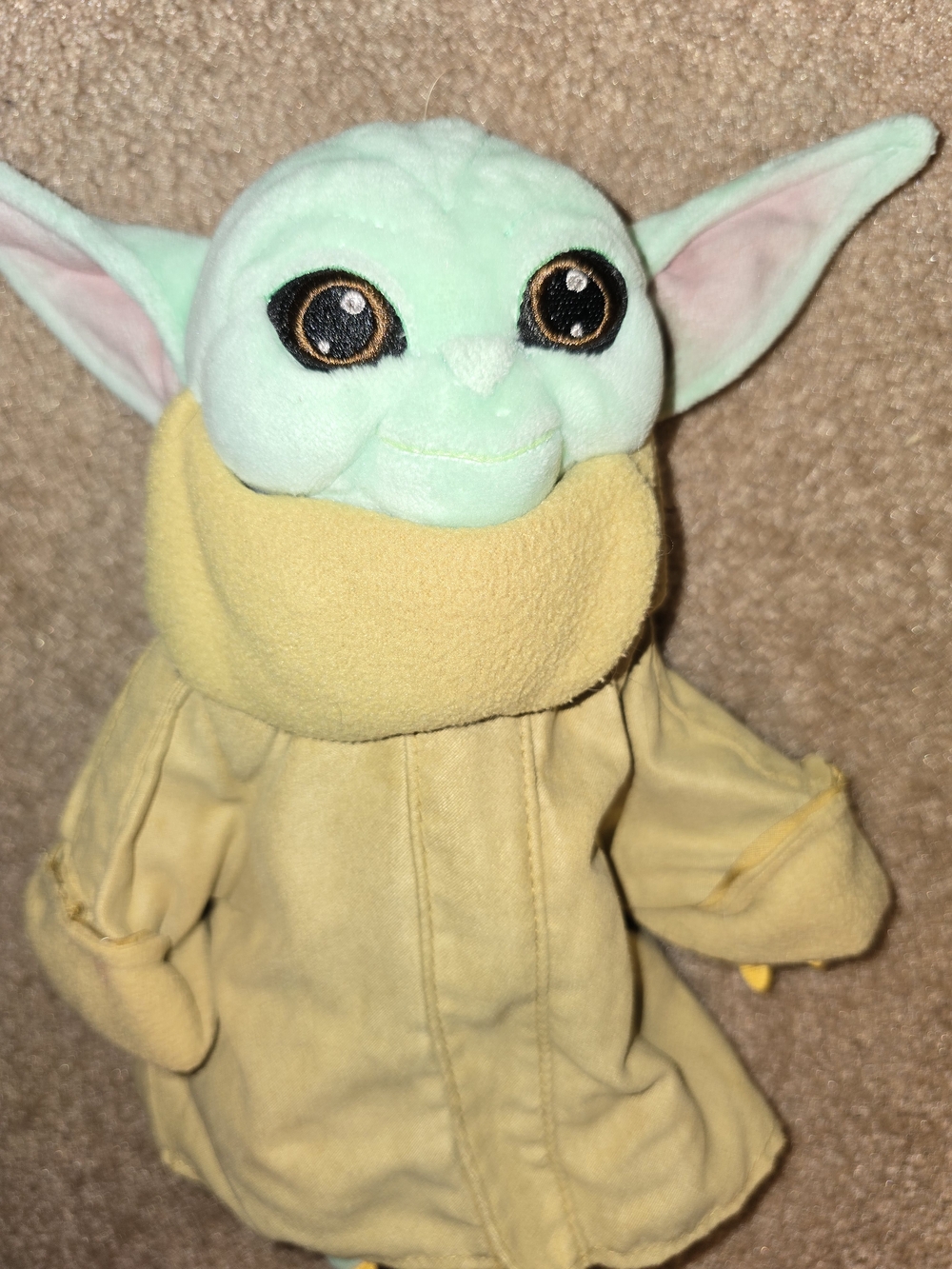 Disney Baby Yoda Plush - Mint Green and Yellow